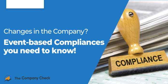 Event-based compliances for private limited companies