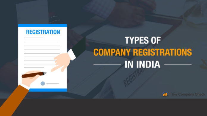 Types of company registrations in India
