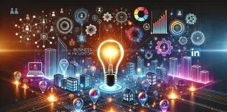 Business Incubators in India: Fostering Innovation and Startup Success futuristic visualization of business incubators