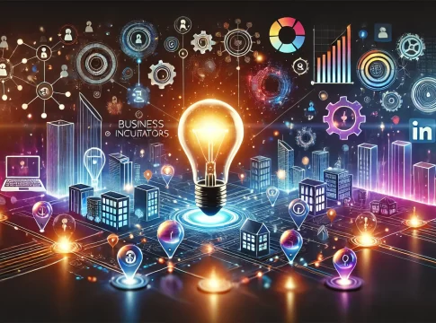 futuristic visualization of business incubators