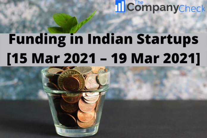 Funding in Indian Start-ups [15 Mar 2021 – 19 Mar2021]