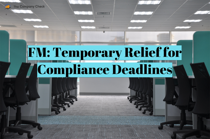 Temporary relief for compliance deadlines